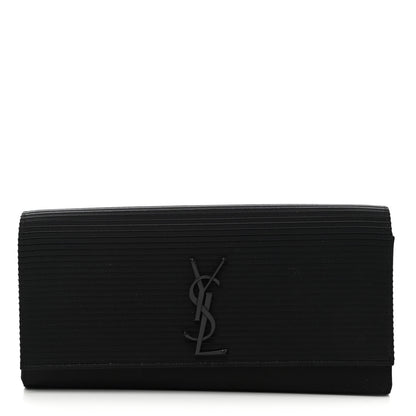 Saint Laurent Satin Monogram Cassandre Clutch Black 1 of 8