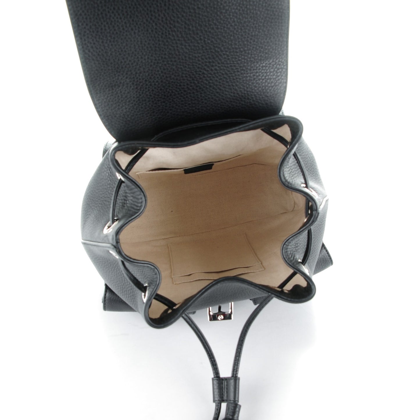 Cellarius Calfskin Medium Bamboo Backpack Black
