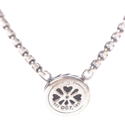 David Yurman Sterling Silver 14K Yellow Gold Black Onyx 12mm Cookie Pendant Necklace 5 of 5