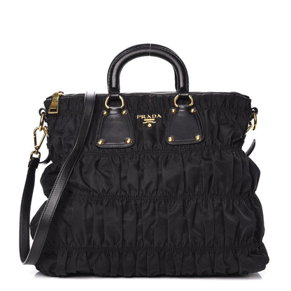 Prada Tessuto Nylon Gaufre Tote Black 1 of 15