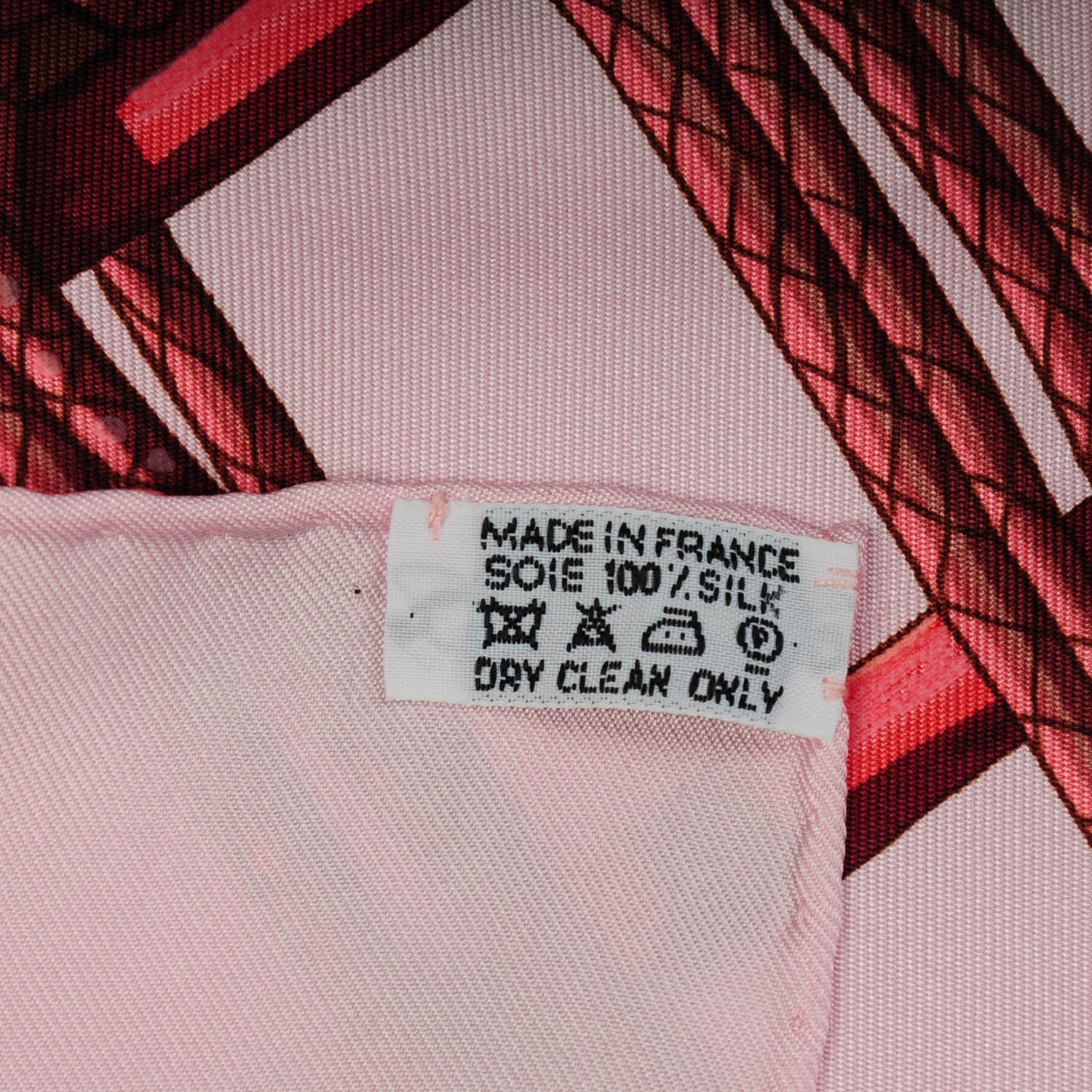Hermes Silk Passementerie Scarf 90 in Vieux Rose Corail Violine 5 of 5