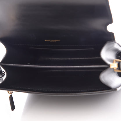 Saint Laurent Calfskin Sao Shoulder Bag Black 5 of 11