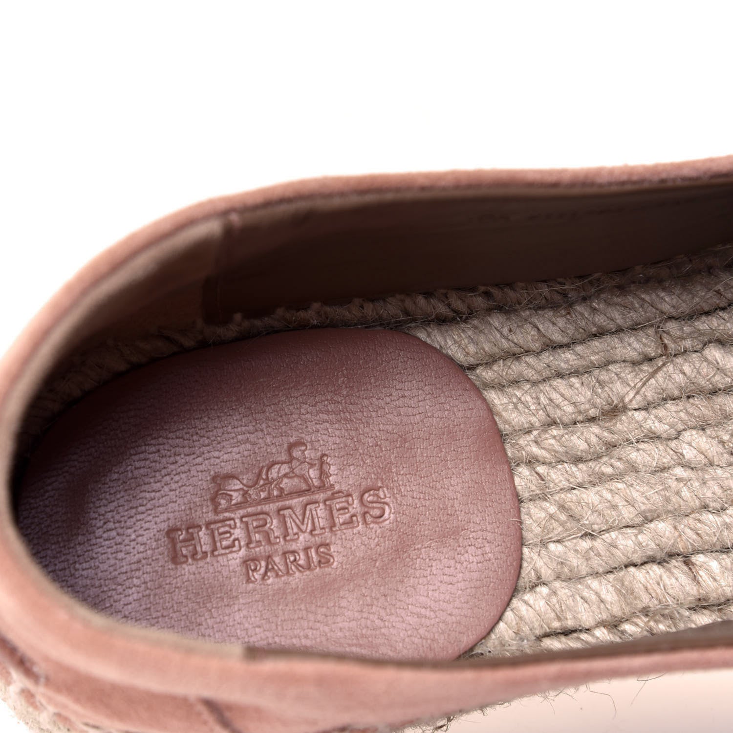 Hermes Suede Calfskin Womens Trip Espadrilles 37 Bois De Santal 9 of 10