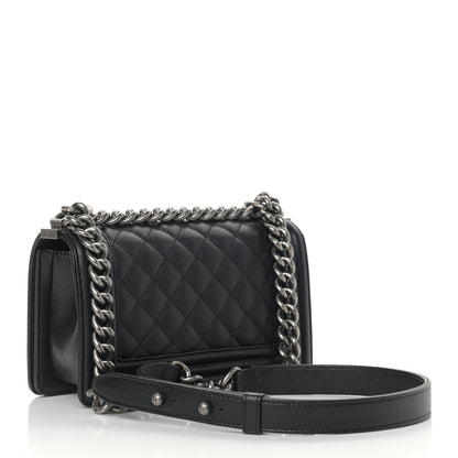 Chanel Caviar Quilted Small Boy Flap Black 3 of 9
