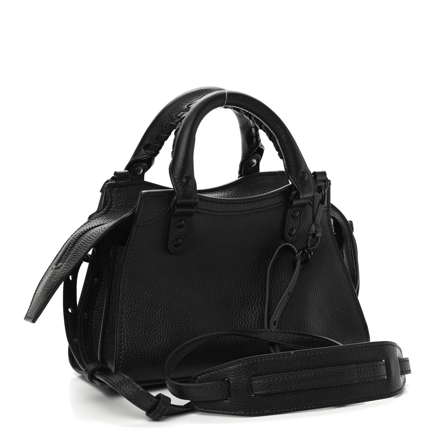 Balenciaga Grained Calfskin Neo Classic Black Hardware Mini City Black 3 of 11