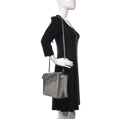 Balenciaga Baby Daim Suede Plate Hardware Papier A6 Zip Around Tote Grey 2 of 12