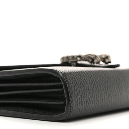 Gucci Calfskin Mini Dionysus Chain Wallet Black 8 of 9