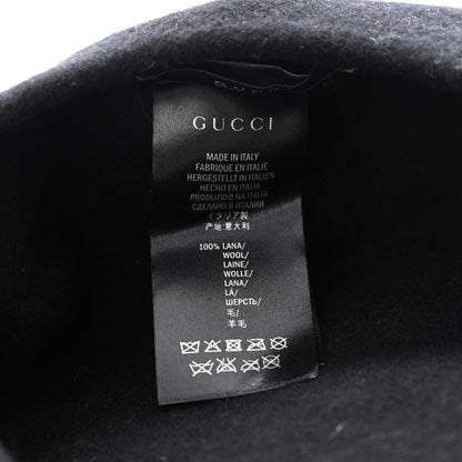 Gucci Wool Beret Hat M Black 7 of 7