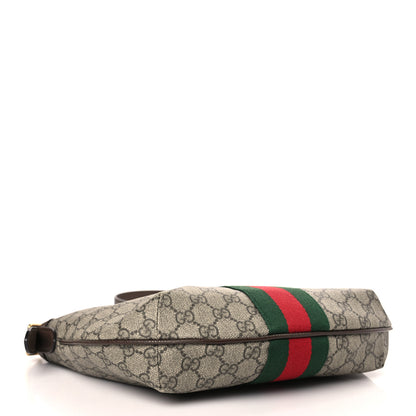Gucci GG Supreme Monogram Web Small Ophidia Half Moon Hobo Brown 4 of 9