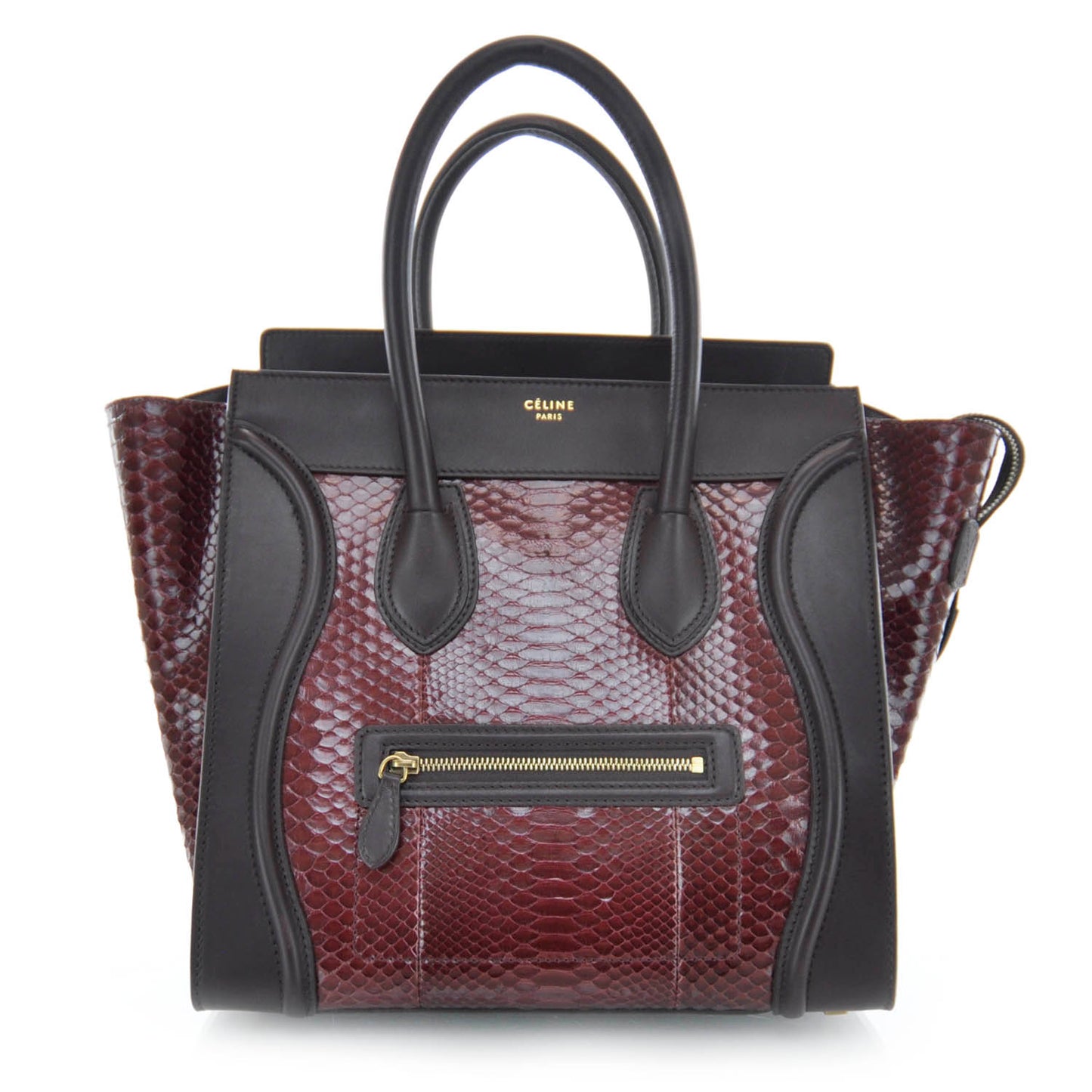 Python Mini Luggage Burgundy