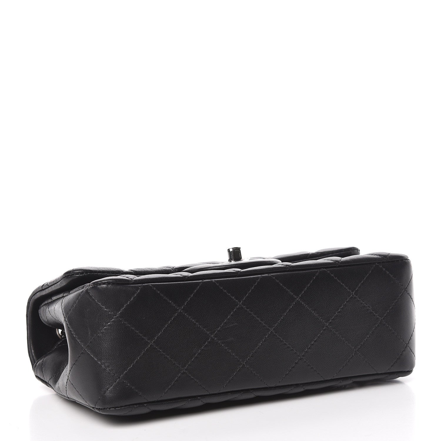 Chanel Lambskin Quilted Mini Rectangular Flap Black 4 of 13