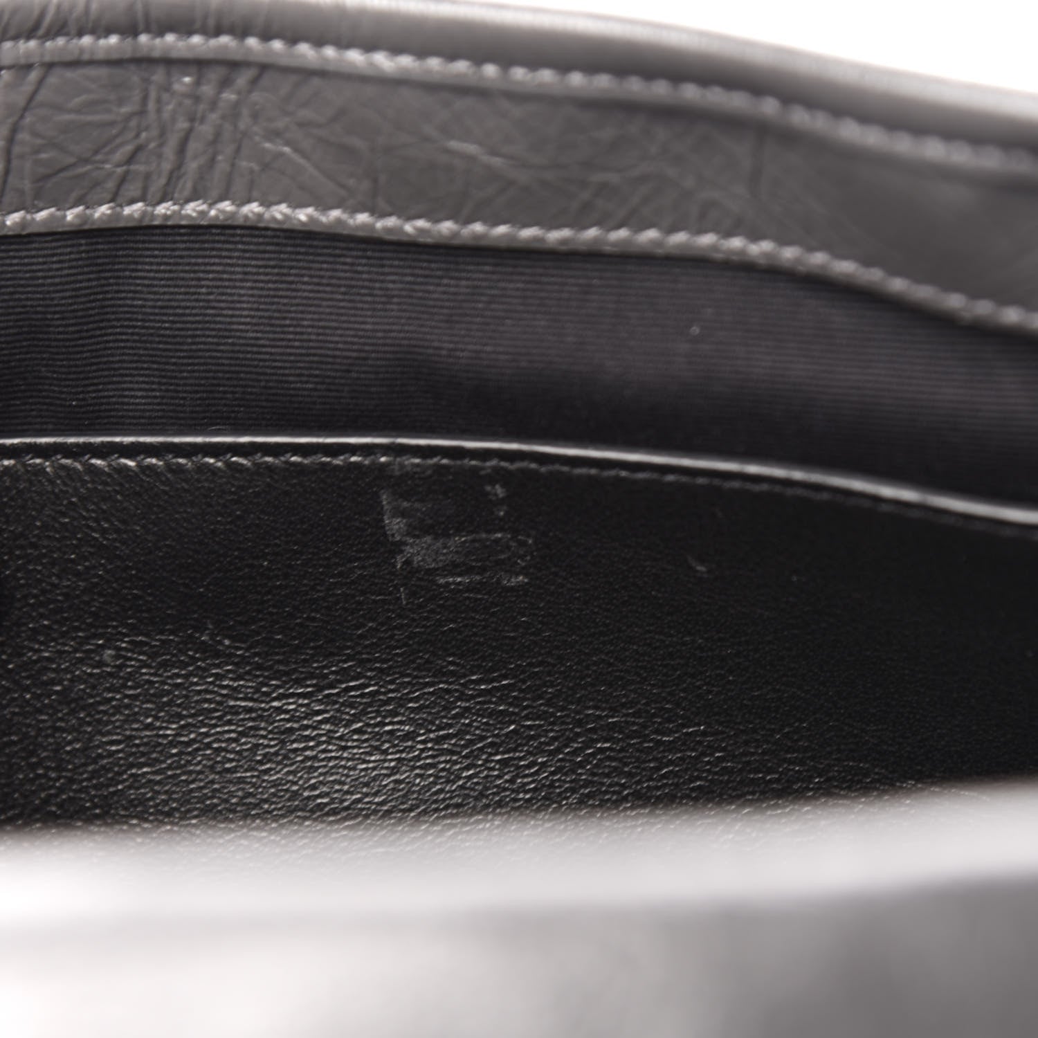 Saint Laurent Crinkled Calfskin Matelasse Monogram Medium Niki Chain Satchel Storm 12 of 14