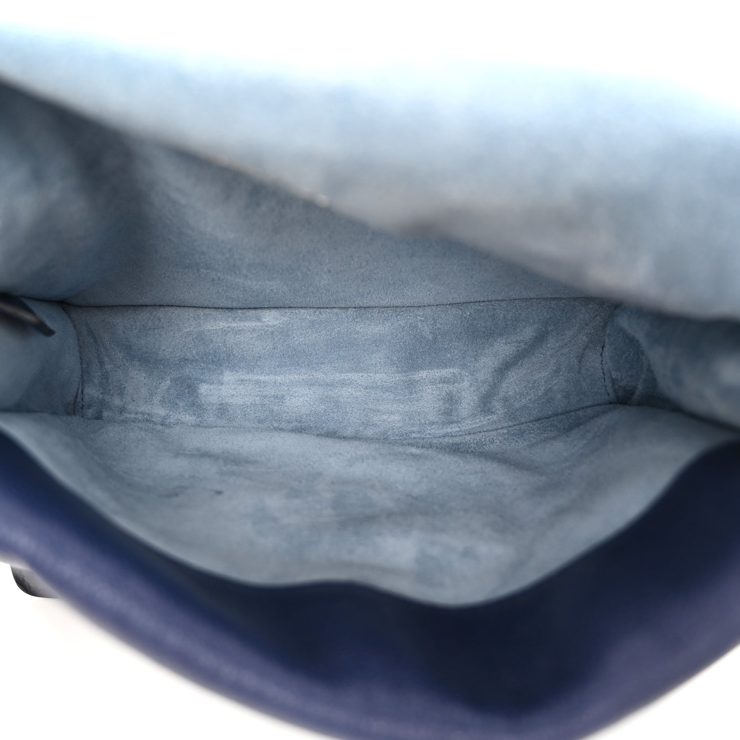 Glace Calf Etiquette Flap Inchiostro Astrale