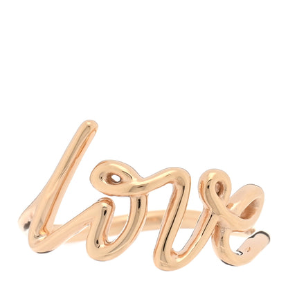 Tiffany 18K Rose Gold Paloma's Graffiti Love Ring 52 6 1 of 4