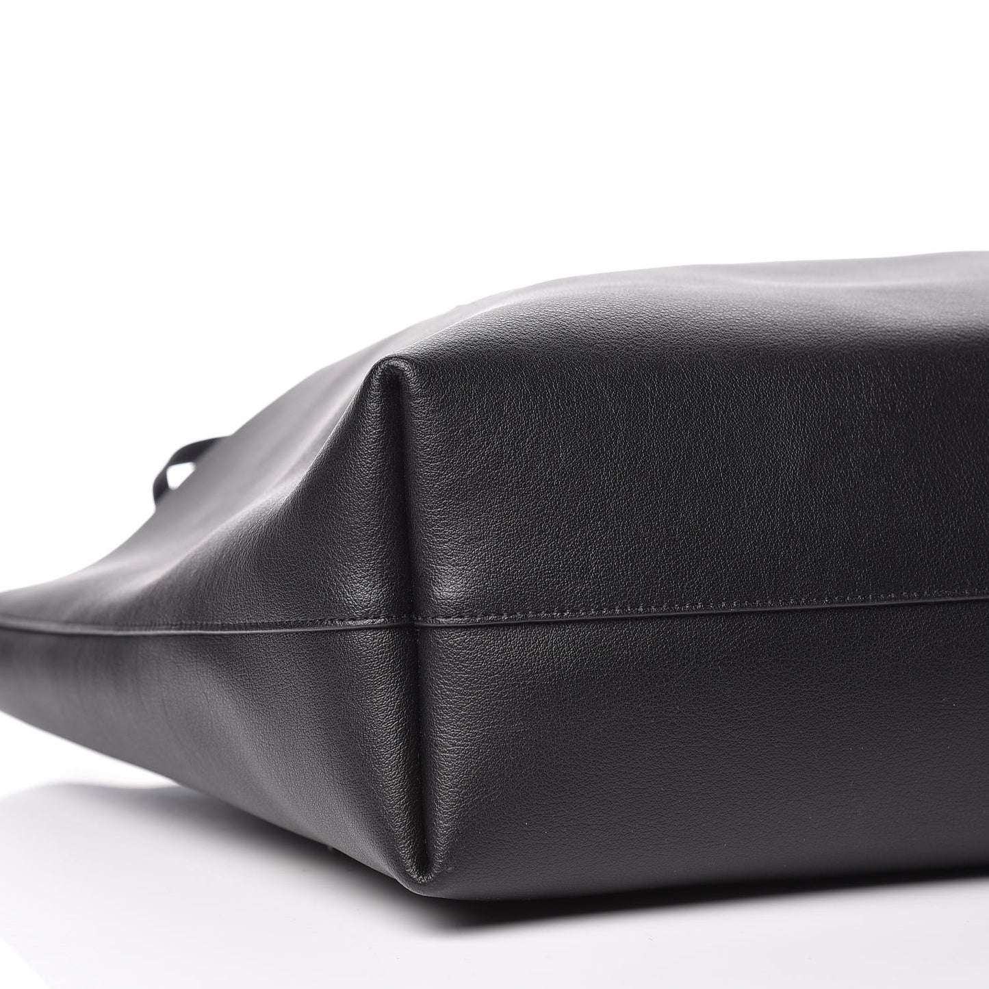 Calfskin Large Shopping Tote Black