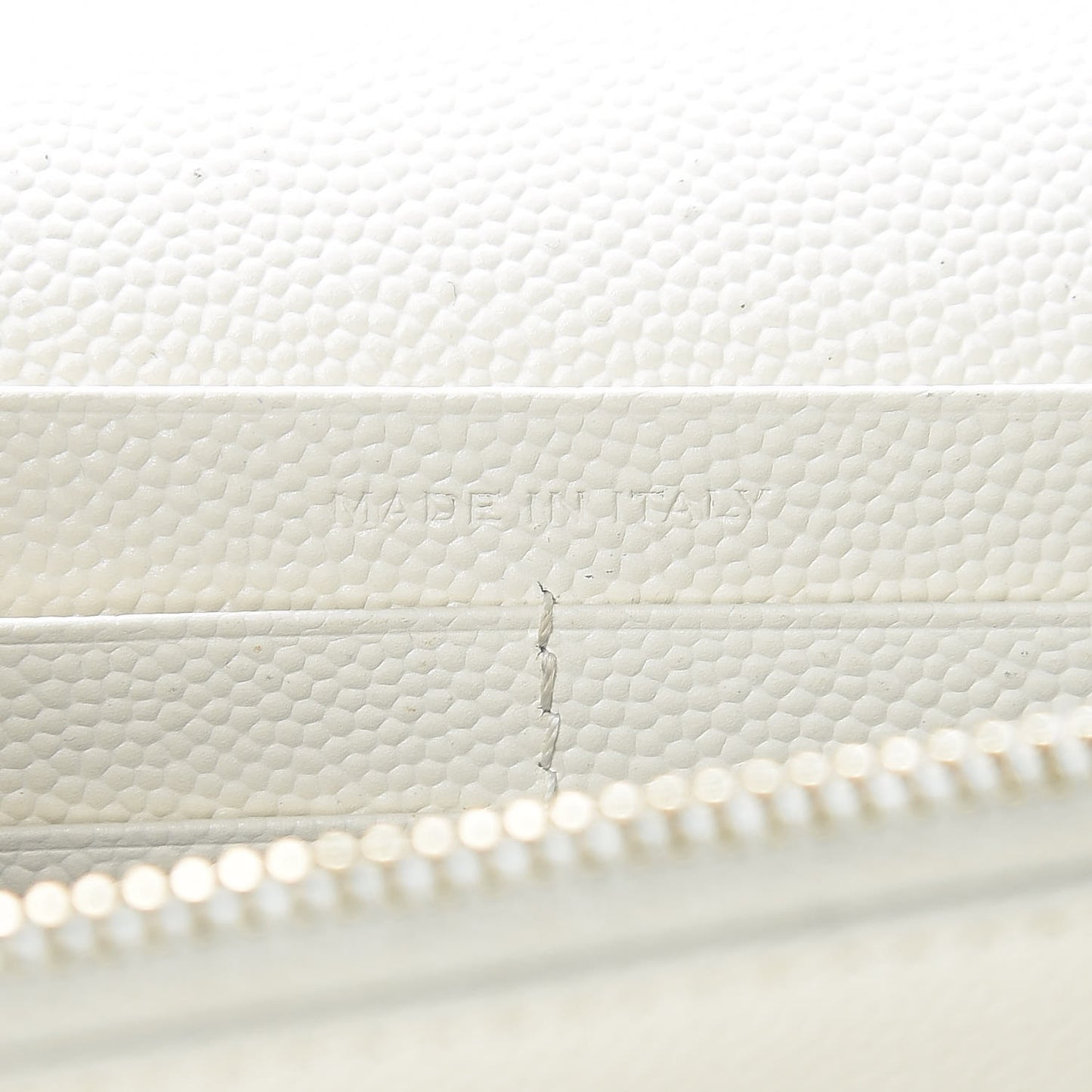 Grain De Poudre Matelasse Chevron Monogram Chain Wallet Porcellana
