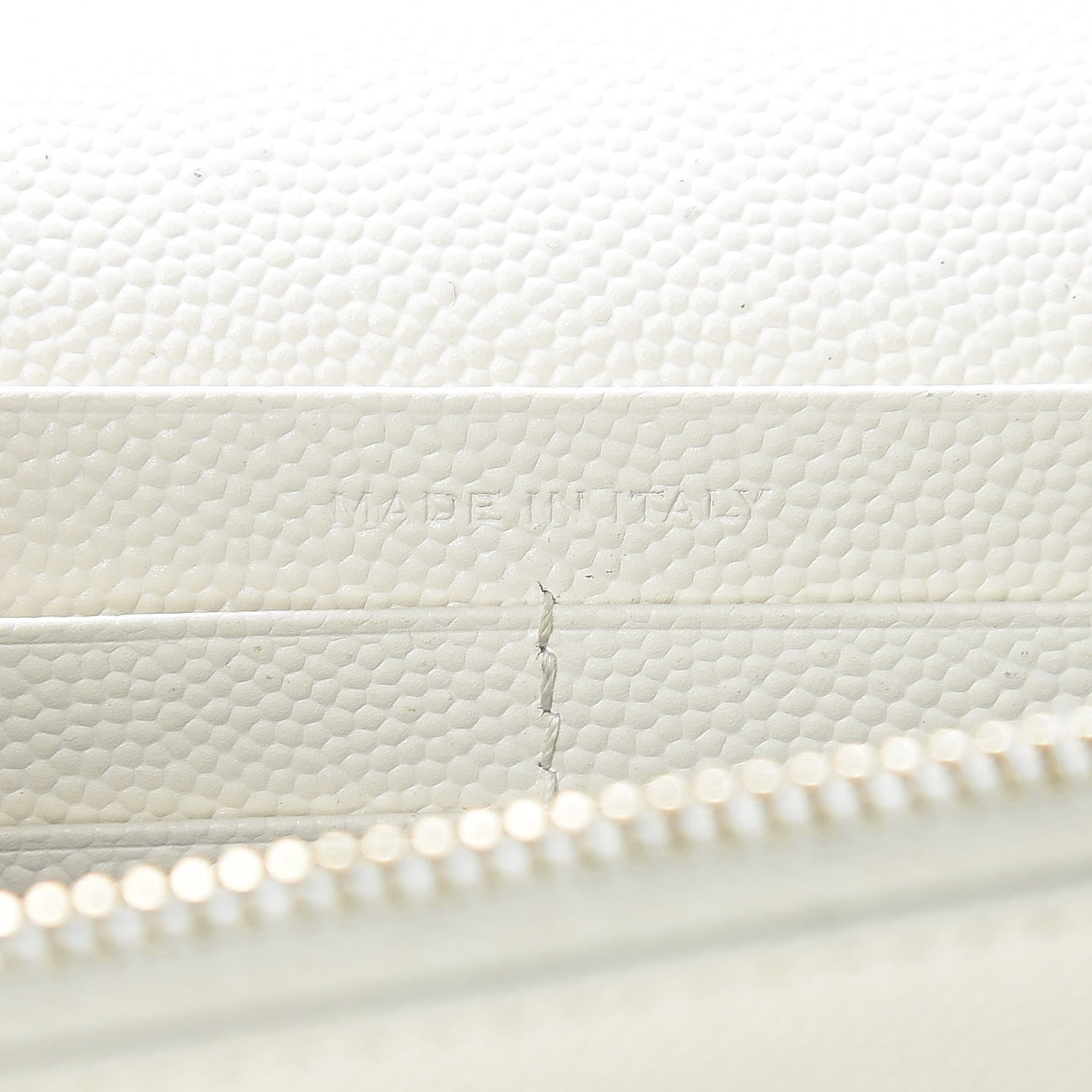 Saint Laurent Grain De Poudre Matelasse Chevron Monogram Chain Wallet Porcellana 6 of 11