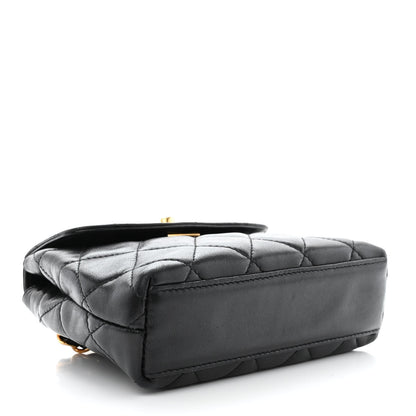 Chanel Lambskin Quilted Mini Flap Waist Belt Bag Black 4 of 11