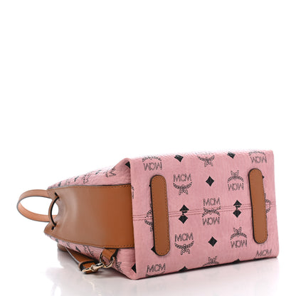 MCM Visetos Small Essential Backpack Soft Pink 3 of 8