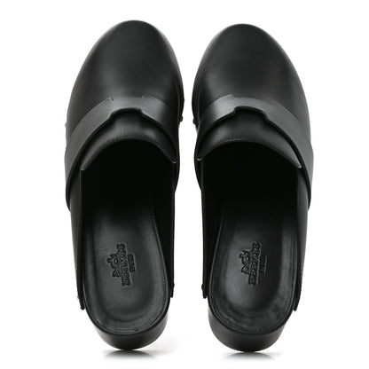 Hermes Calfskin Calya Mules 37 Black 5 of 8