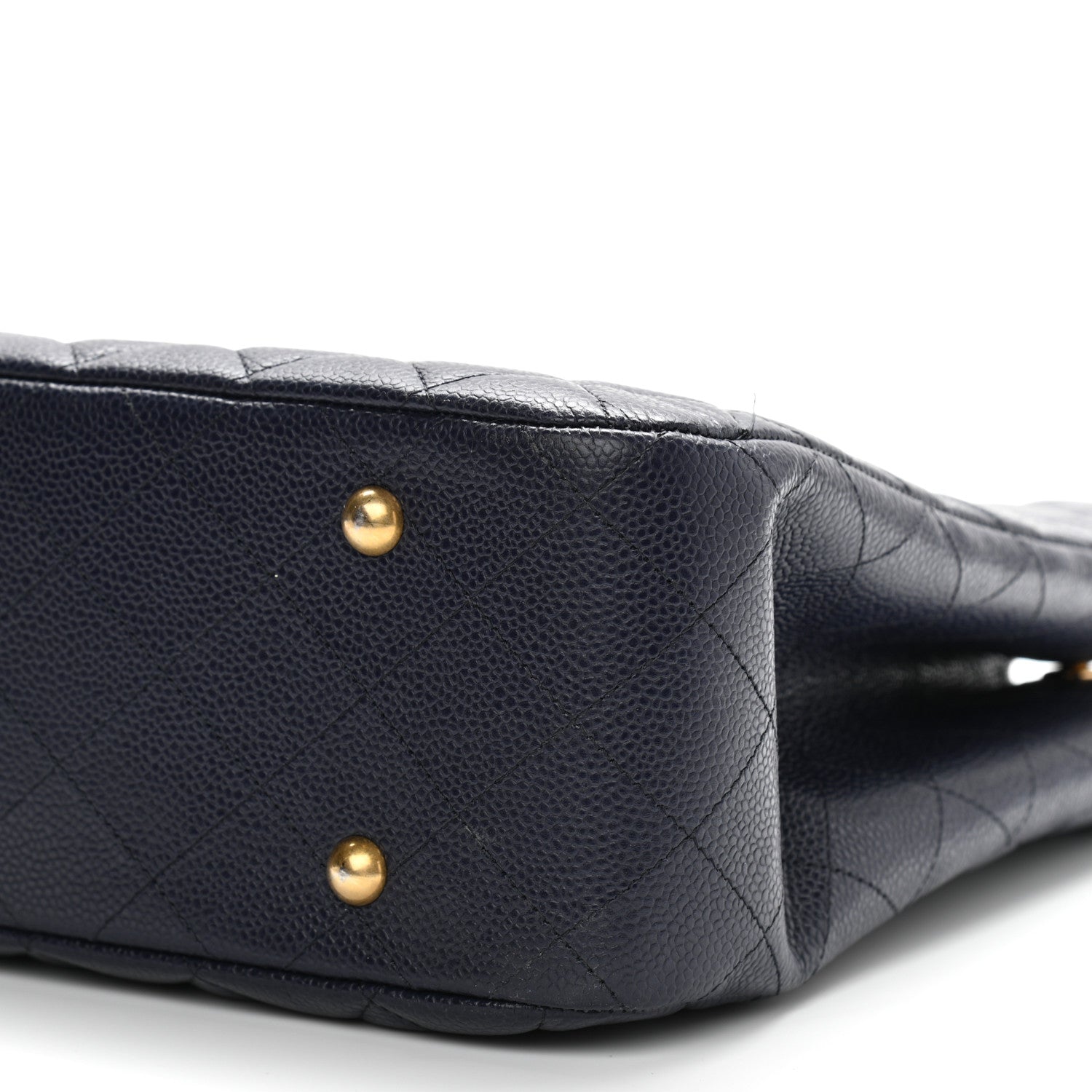 Chanel Caviar Quilted Large CC Shopping Tote Navy 10 of 11