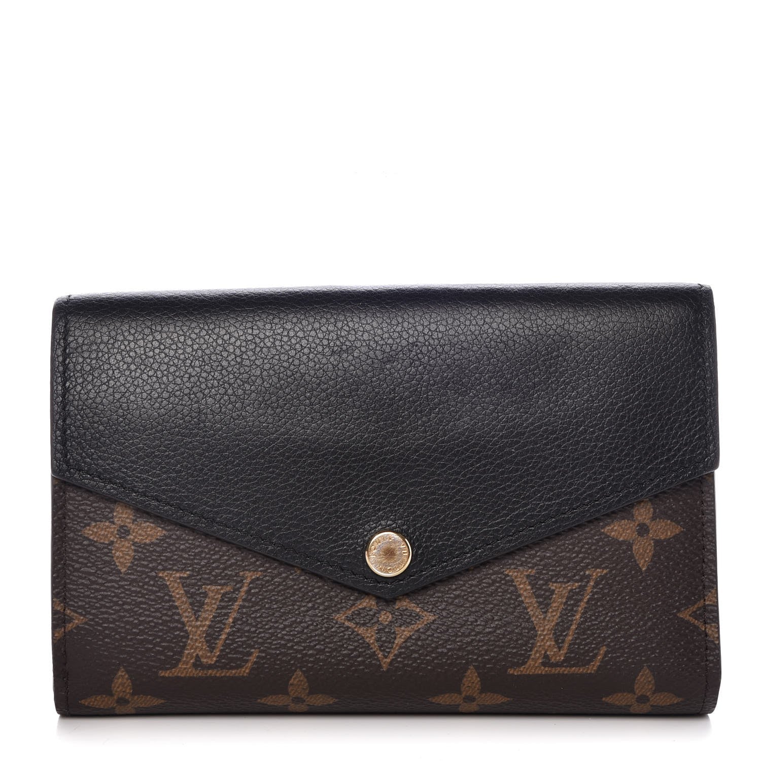 Louis Vuitton Monogram Pallas Compact Wallet Black 1 of 9