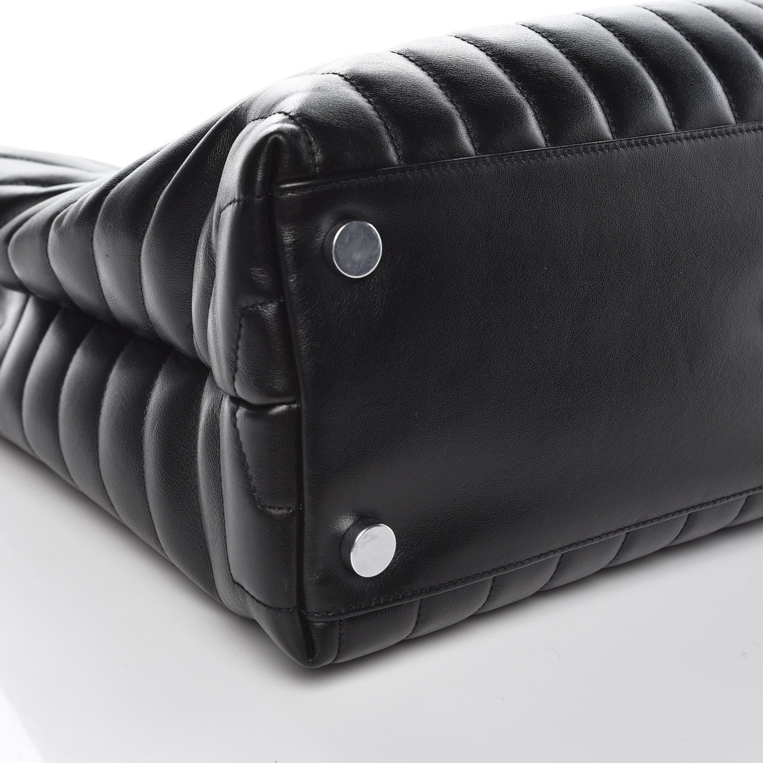 Saint Laurent Calfskin Y Quilted Monogram Large Loulou Shopper Black 9 of 11