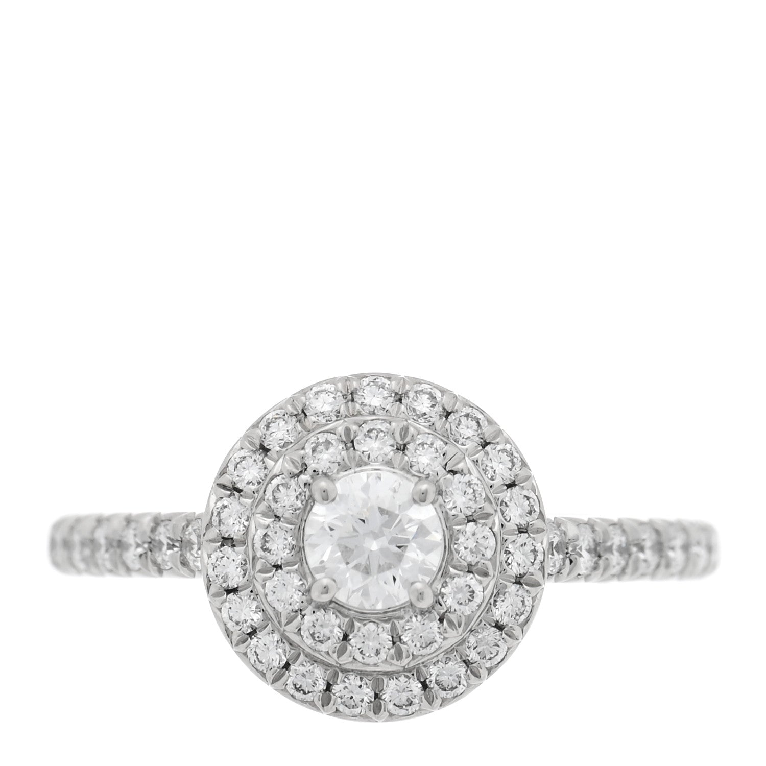 Tiffany Platinum Diamond Soleste Engagement Ring 47 4 1 of 4