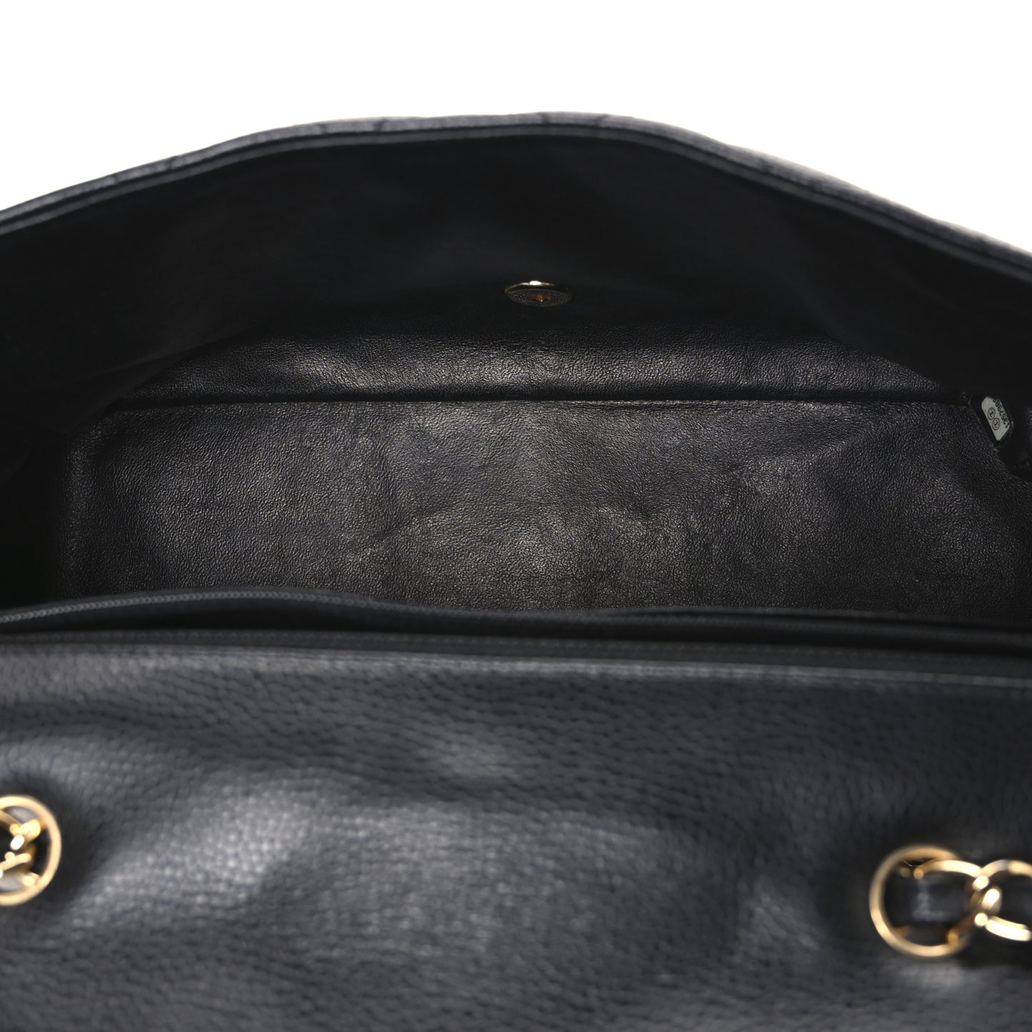Caviar Quilted Jumbo Single Flap Black