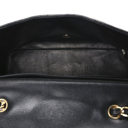 Chanel Caviar Quilted Jumbo Single Flap Black 5 of 10