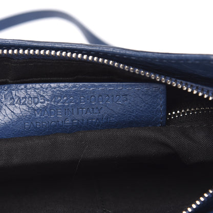 Balenciaga Agneau Classic Hardware Silver Hardware Hip Bleu Profond 7 of 9