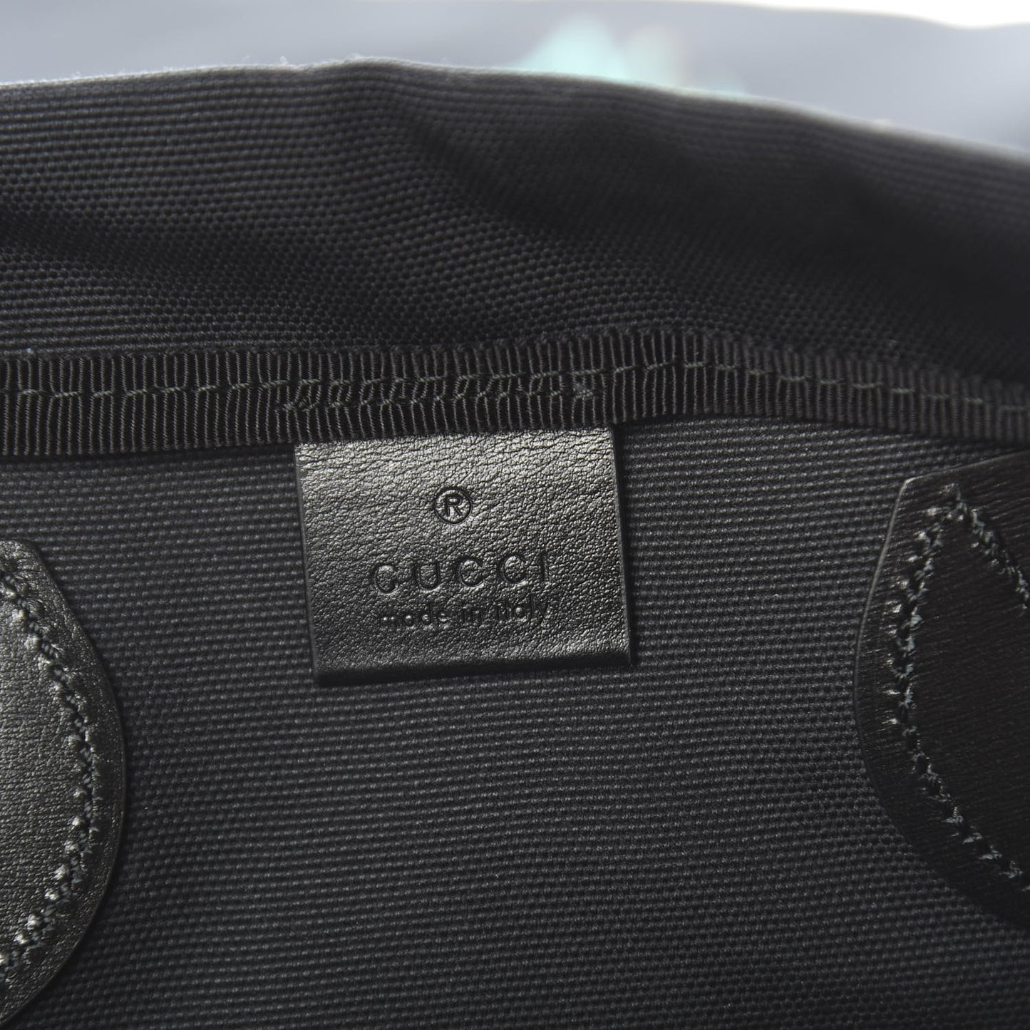 Canvas Chateau Marmont Drawstring Tote Black