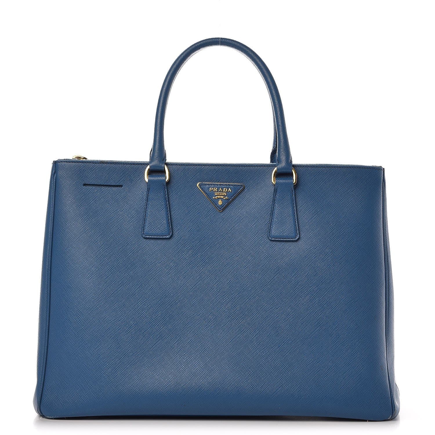 Prada Saffiano Large Galleria Double Zip Tote Cobalto 1 of 16