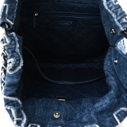 Chanel Denim Patchwork Logo 22 Blue 6 of 11