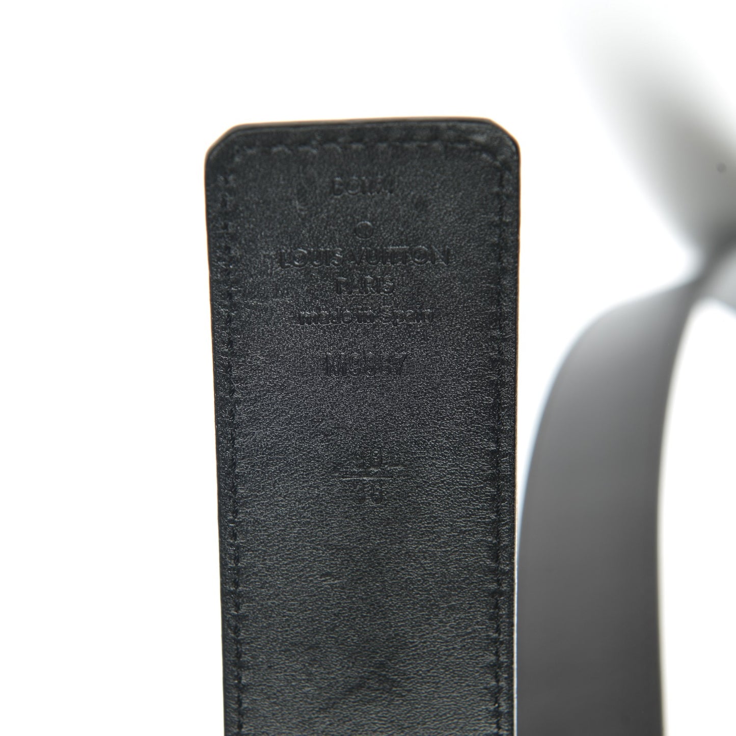 Calfskin 40mm LV Initiales Reversible Belt 90 36 Dark Brown Black