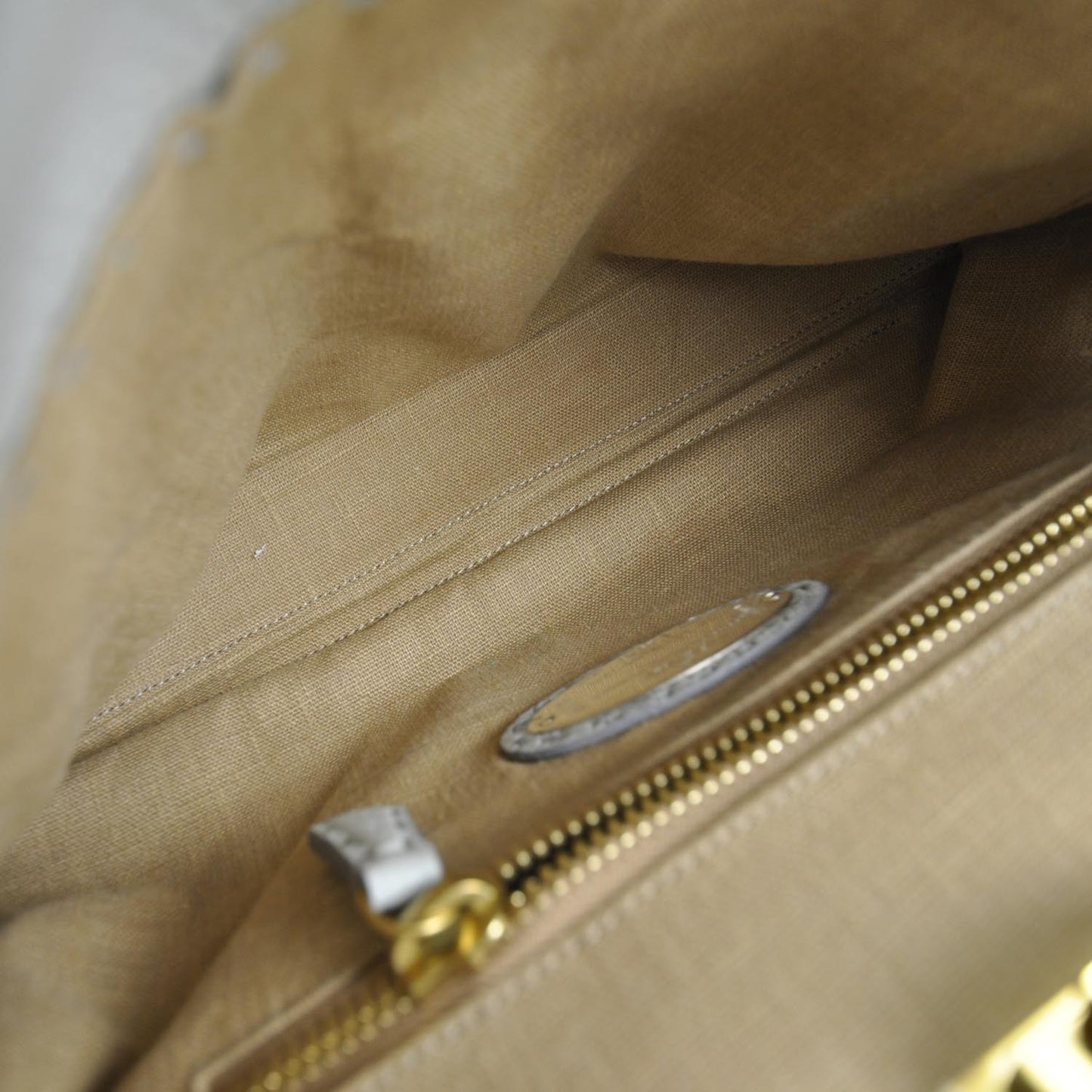 Cuoio Romano Raffia Selleria Medium Peekaboo Iconic Satchel Acqua Moro