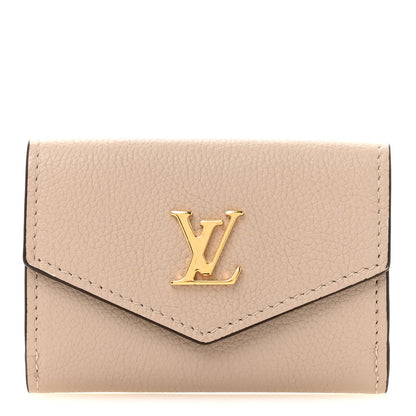 Louis Vuitton Calfskin Lockmini Wallet Greige 1 of 8