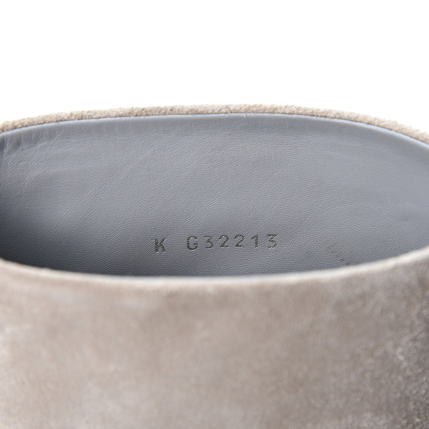 Suede Calfskin CC Short Boots 36.5 Beige