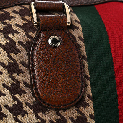 Gucci Fabric Pied De Poule Medium Seventies Web Boston Brown 23 of 36