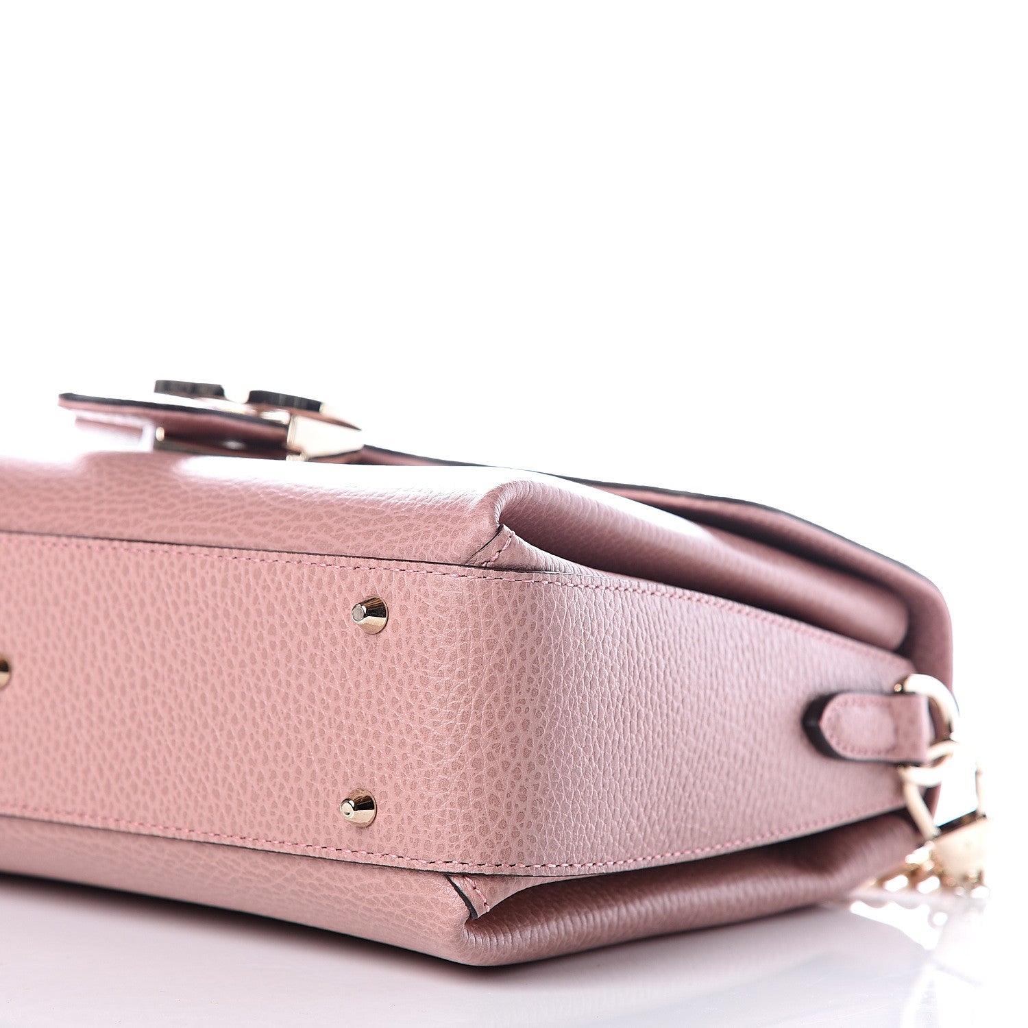 Gucci Dollar Calfskin Interlocking G Top Handle Shoulder Bag Soft Pink 9 of 11