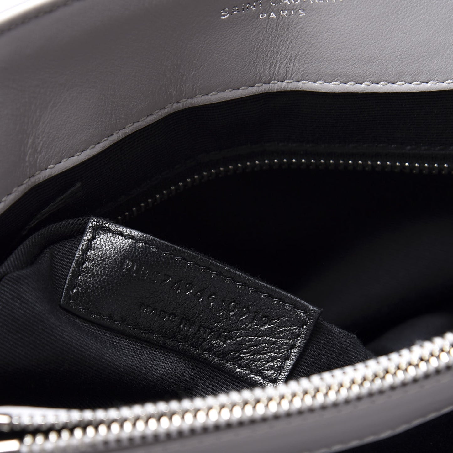 Calfskin Y Quilted Monogram Medium Loulou Chain Satchel White