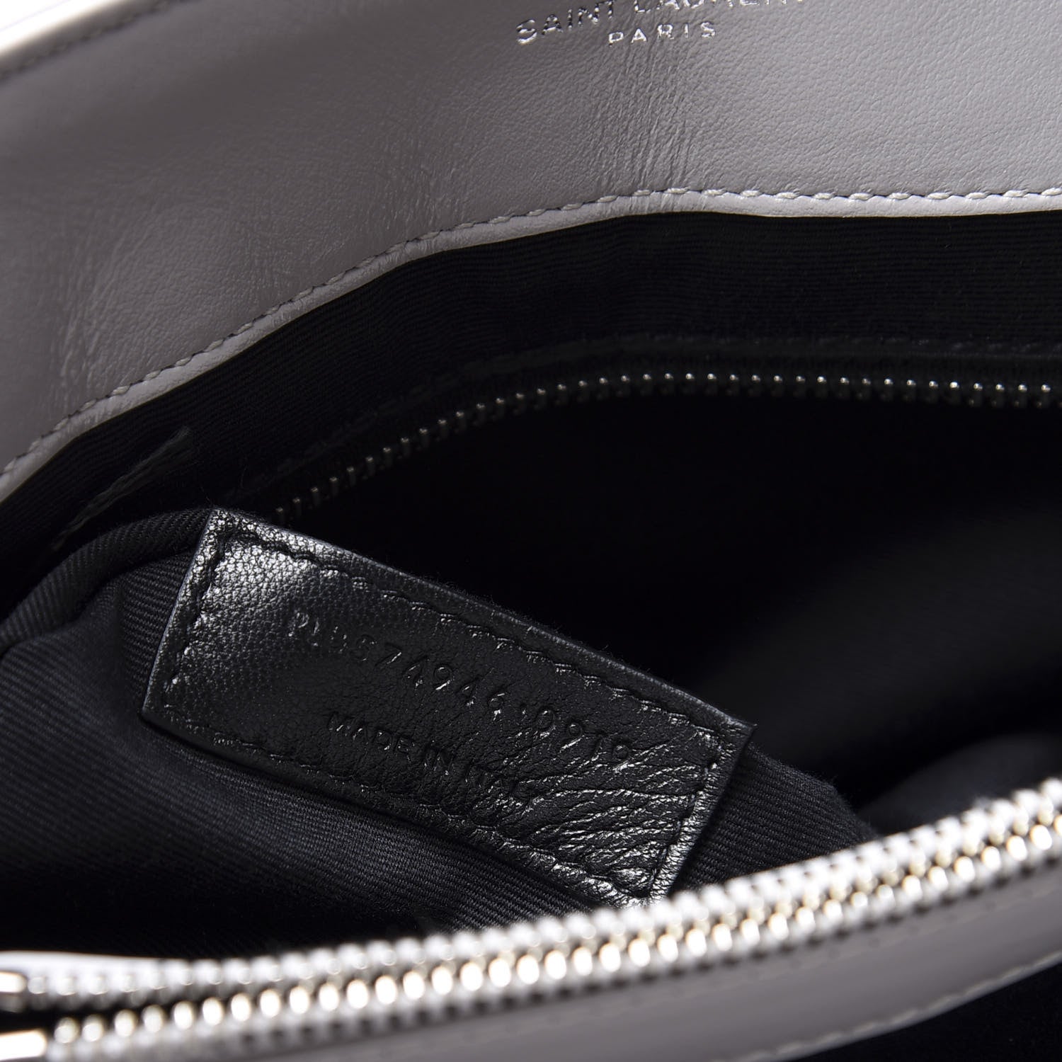 Saint Laurent Calfskin Y Quilted Monogram Medium Loulou Chain Satchel White 6 of 11