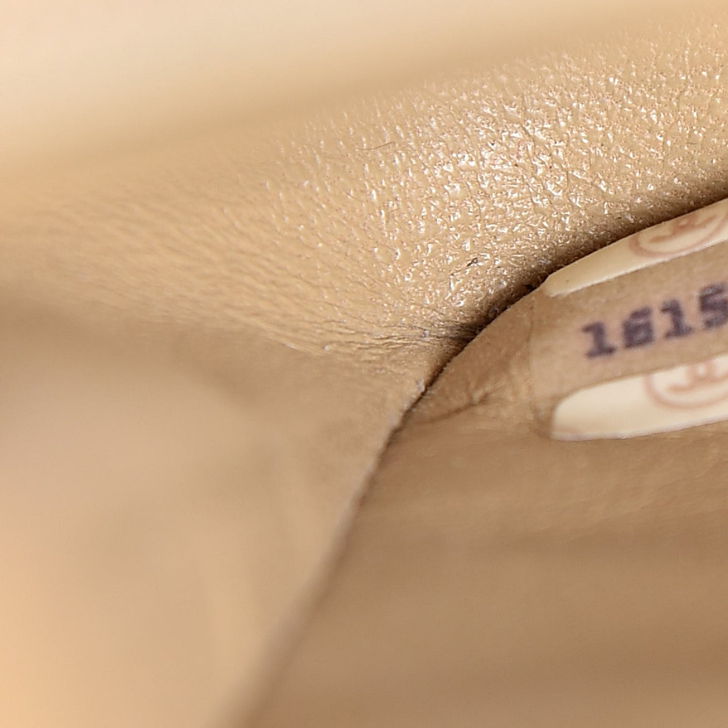 Lambskin Quilted Mini Square Flap Beige