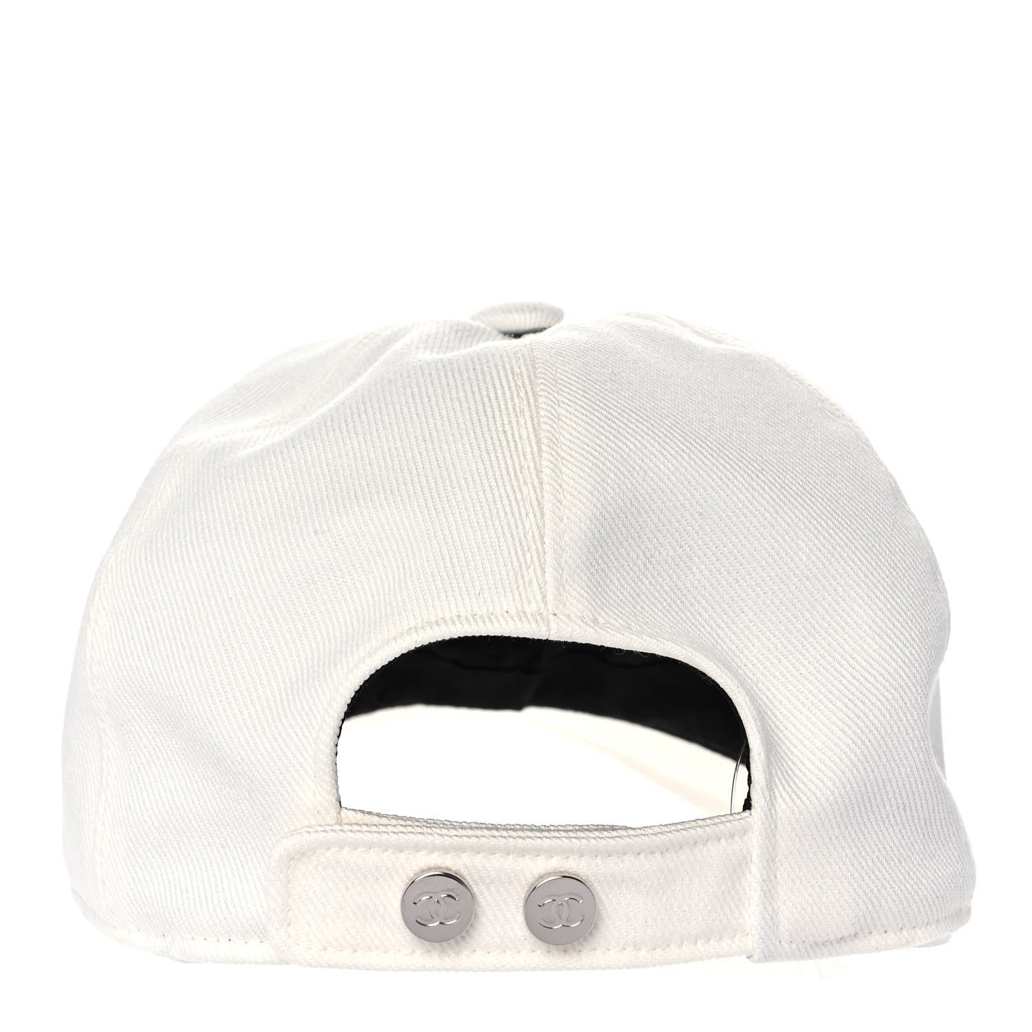 Chanel Cotton Sequin CC Cap Hat Ivory 5 of 7