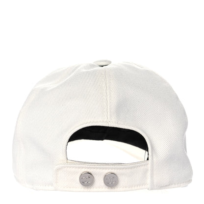 Chanel Cotton Sequin CC Cap Hat Ivory 5 of 7