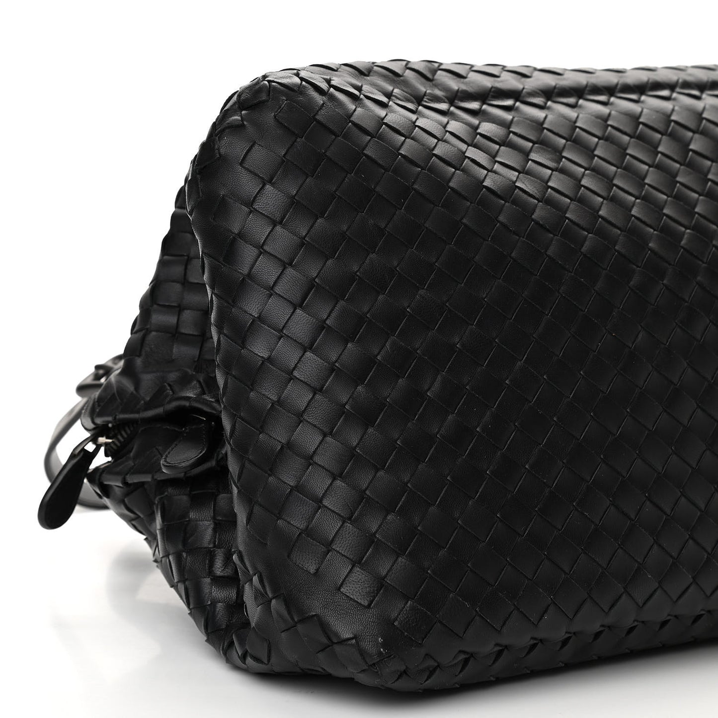 Nappa Intrecciato Large Bowler Black