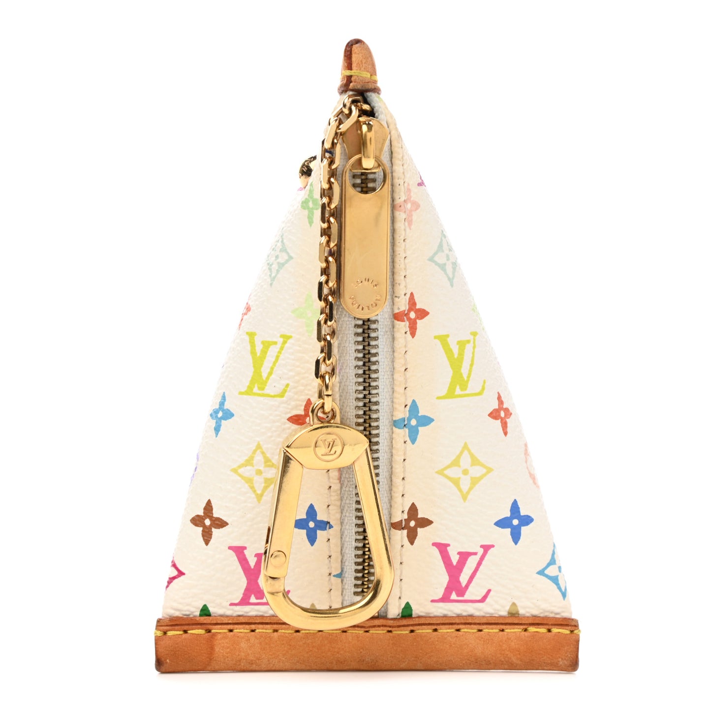 Monogram Multicolor Berlingot Coin Purse White
