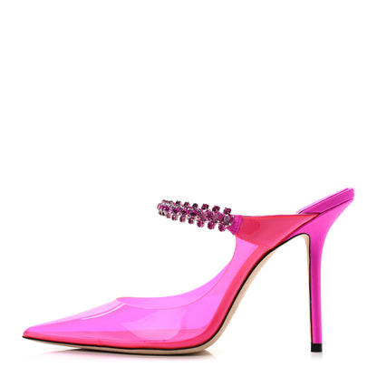 Jimmy Choo Plexi Crystal Bing 100 Pumps 40 Hot Pink 1 of 9