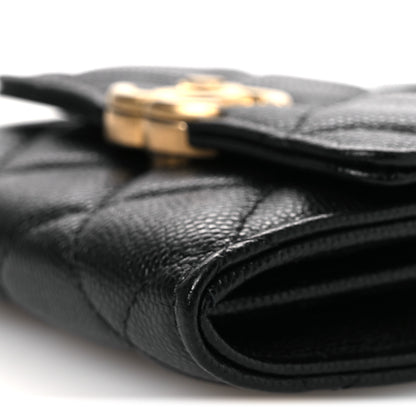 Chanel Caviar Quilted Bracelet On Chain Clutch Black 10 of 11