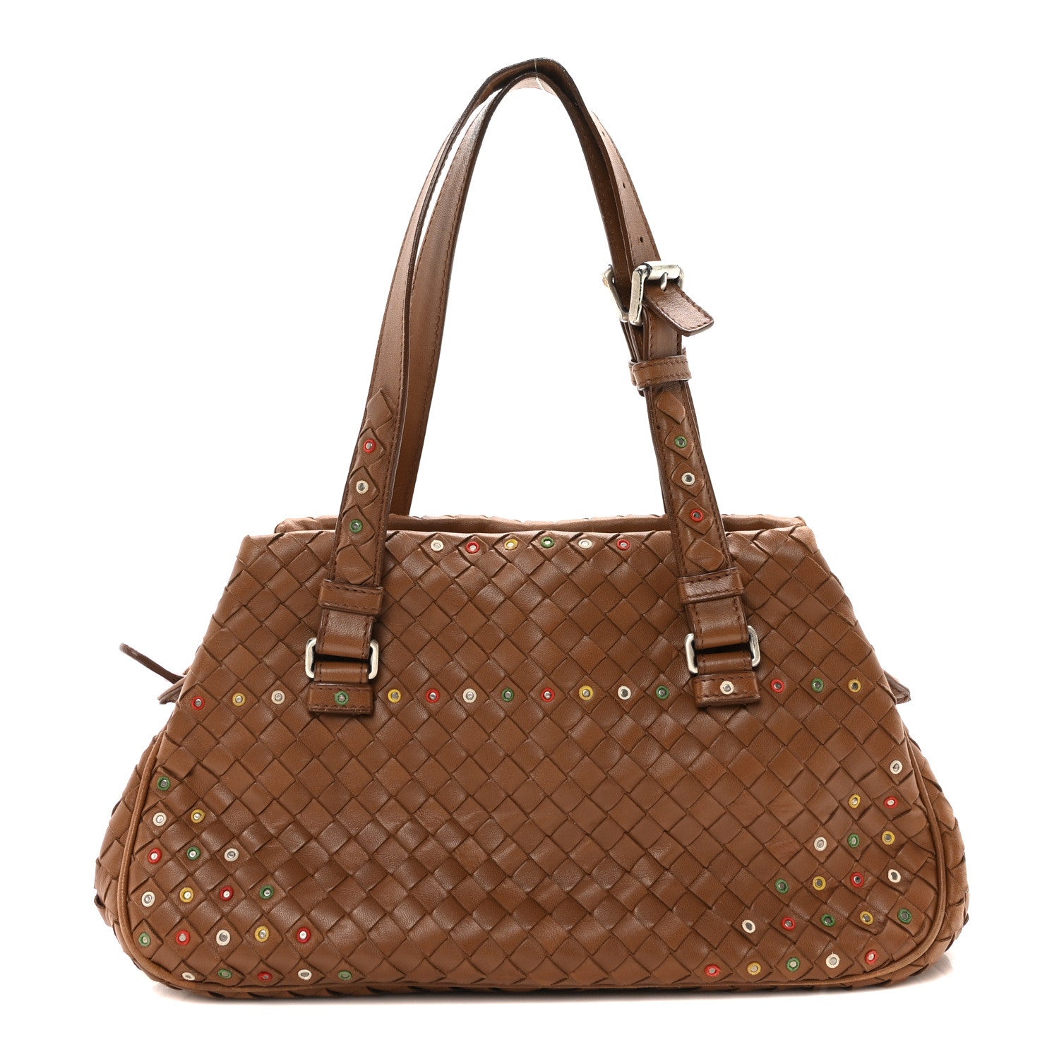 Bottega Veneta Nappa Intrecciato Shoulder Bag Brown 1 of 9